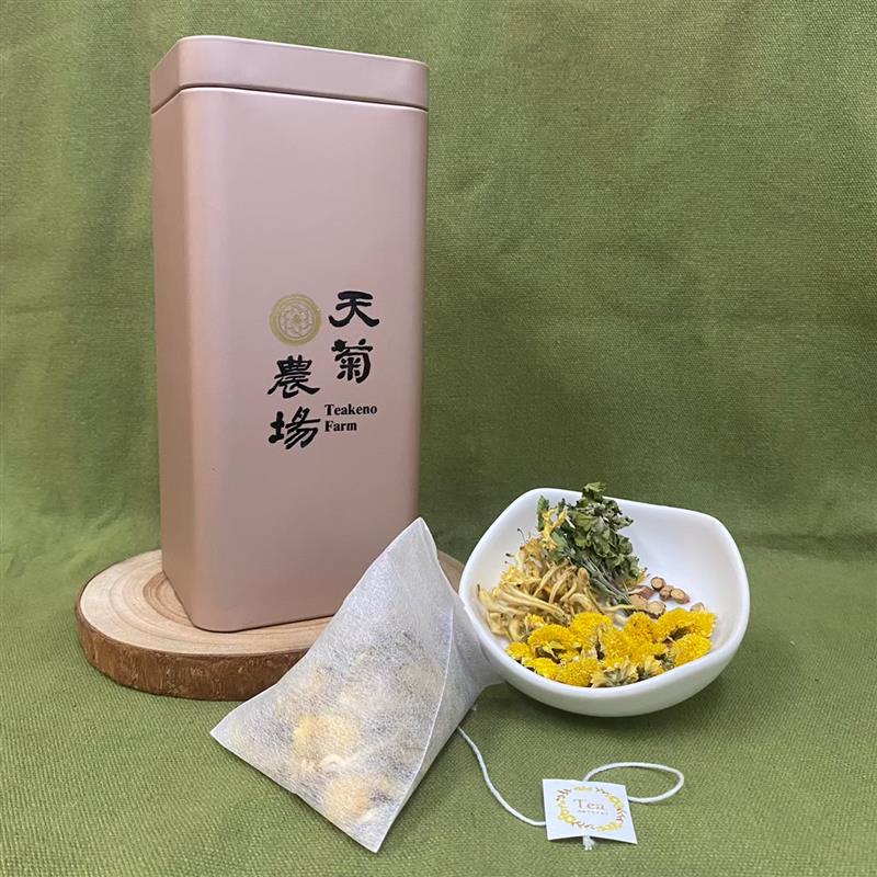 【天菊農場】金衛茶(天菊忍冬茶)經濟包罐裝15入✿90A020